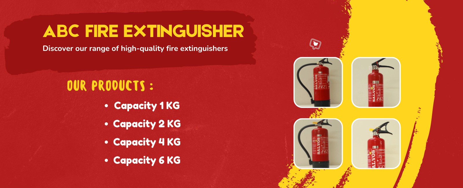 Red and Yellow Brush Food Menu Banner